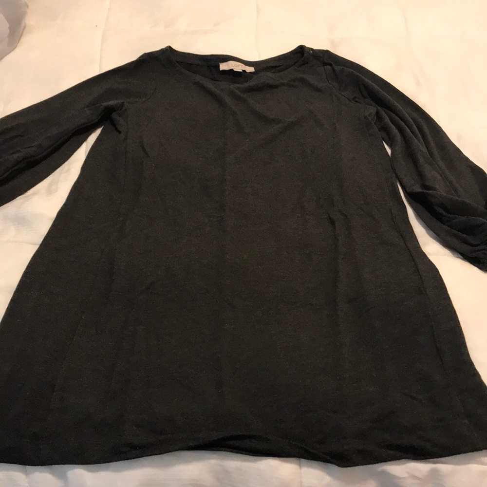 Dark Gray long sleeve dress from LOFT
